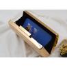 Buy cheap Hardware Box Rose Gold Clutch Bag , Glitter Champagne Color Evening Clutch Purse from wholesalers