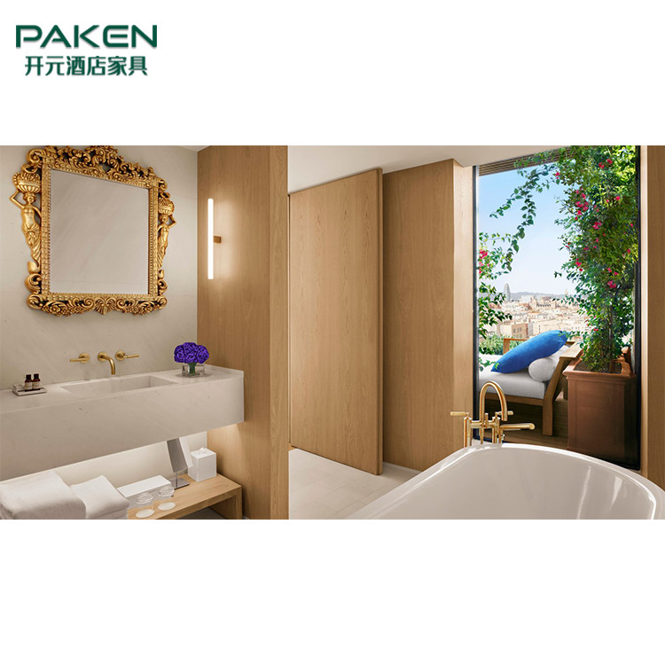 Contemporary Concise Villa Hotel Bedroom Furniture Sets
