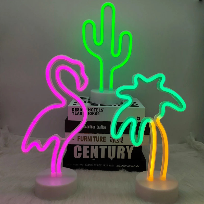Wholesale Styles Led Neon Light Colorful Rainbow Neon Sign for Room Home Party Wedding Decoration Xmas Gift Neon Lamp