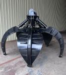 Antiwear NM400 Excavator Rock Grapple , Q355B Grab Bucket For 20, 22, 24, 26 Ton