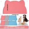 Buy cheap Silicone Pet Feeding Food Mat Dog Cat Placemat Mat With Raised Edge Anti-Slip Waterproof Pet Bowl Mats Pet Food Tray from wholesalers
