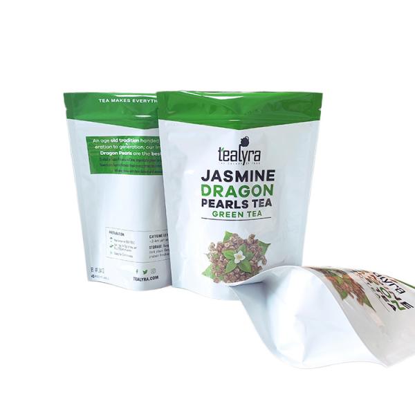Buy cheap Custom Tea Packaging Bag Stand Up Mylar Plastic Bags With Zipper Top from wholesalers