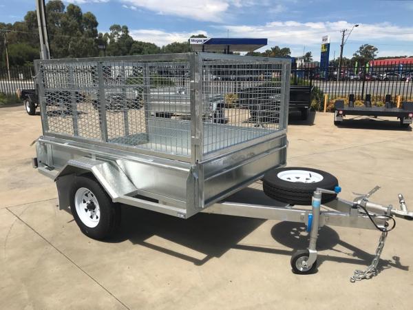 Quality Hot Dipped Galvanized Heavy Duty 8x5 Cage, Mesh Cage, Stock Crate, Ramp for sale