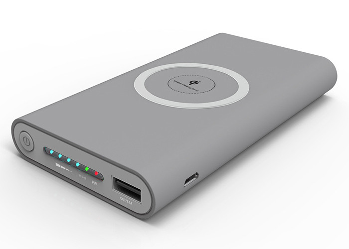Grey Usb C Portable Charger With Silk Screen / Color Printing Logo