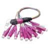 Buy cheap OM4 LC MPO Fanout Cable LSZH 3.0mm 12F ribbon fiber optic cable from wholesalers