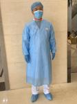 Long Sleeves Protective Disposable Surgical Gowns , Non Woven Surgical Gown