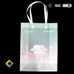 Custom Paper Bags Window Rose Bouquet Flower Hand Bags Gift Packaging With PVC