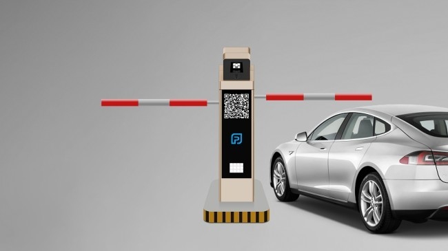 Ticketless LPR Parking System Controller With 3m Straight Arm Barrier