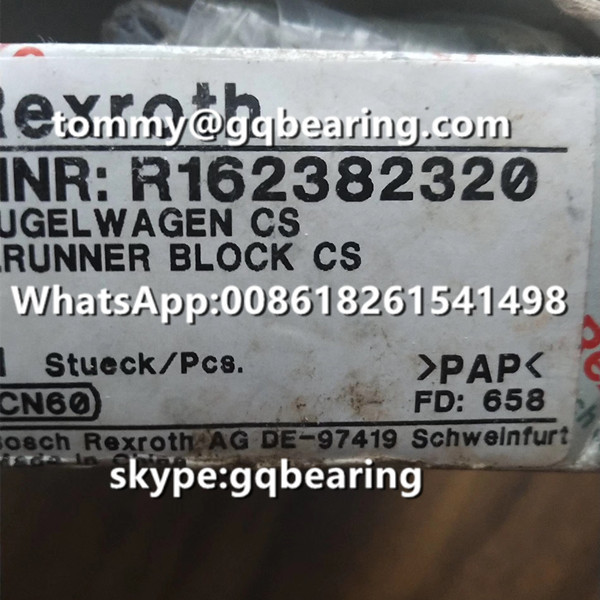 Rexroth R162382320 Narrow Type Long Length Standard Height Linear Carriage