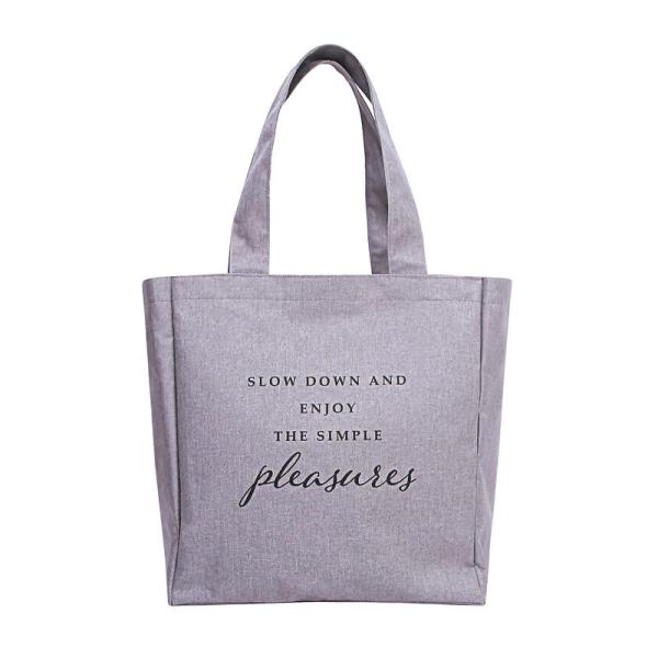 Buy cheap Zipper Recycled Cotton Shoulder Bag For Ladies 33.5cm×31cm×17cm from wholesalers