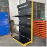 Buy cheap Factory Customized Color Size supermarket display rack rak gondola black and yellow supermarket shelves from wholesalers