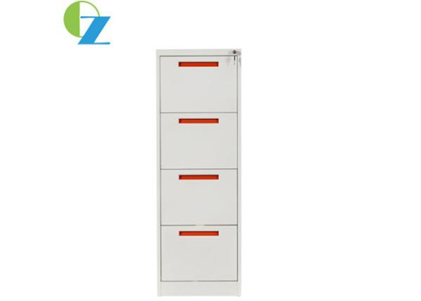 Buy cheap OEM Vertical Steel Filing Cabinets , 4 Drawer Lockable File Storage Cabinet from wholesalers