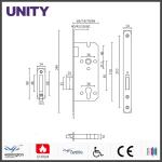 CE Mark Mortice Door Lock Deadlock EN12209 Satin Stainless Steel