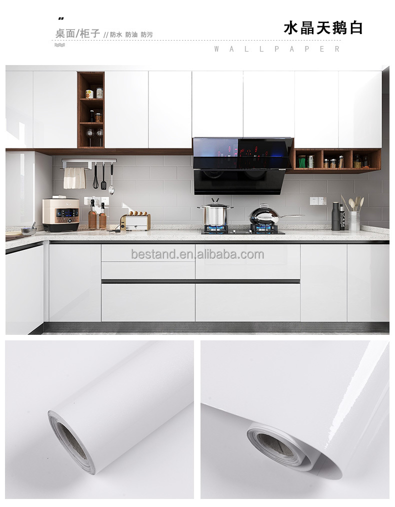 Transform Your Cabinets with Geometric Peel and Stick Wallpaper Removable Sticker