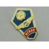 Buy cheap Copper / Pewter Souvenir Badges Army With Gold Printed from wholesalers