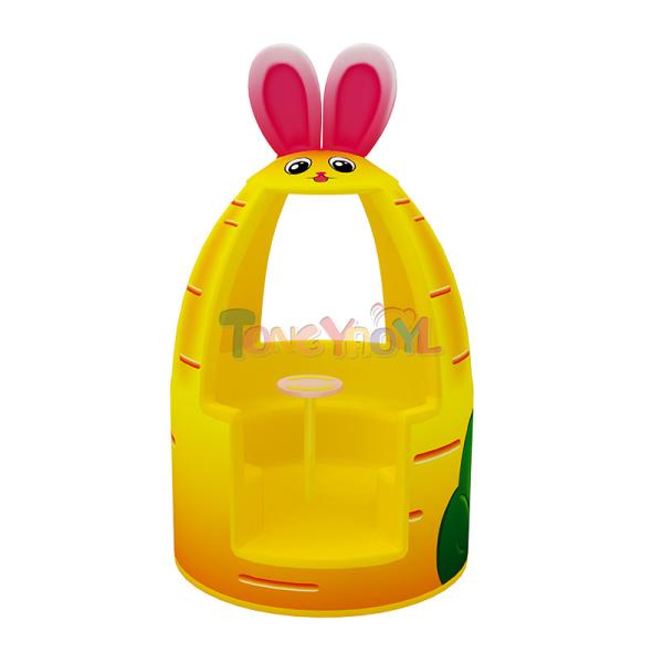 Buy cheap Childrens Soft Play Equipment Yellow Playground Turntable Indoor from wholesalers