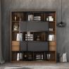 Buy cheap Solid Wood Bookcase With Glass Door from wholesalers