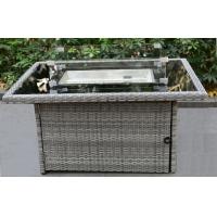 Buy cheap Garden Wicker Outdoor Square Propane Gas Fire Pit With Grill Barbecue product