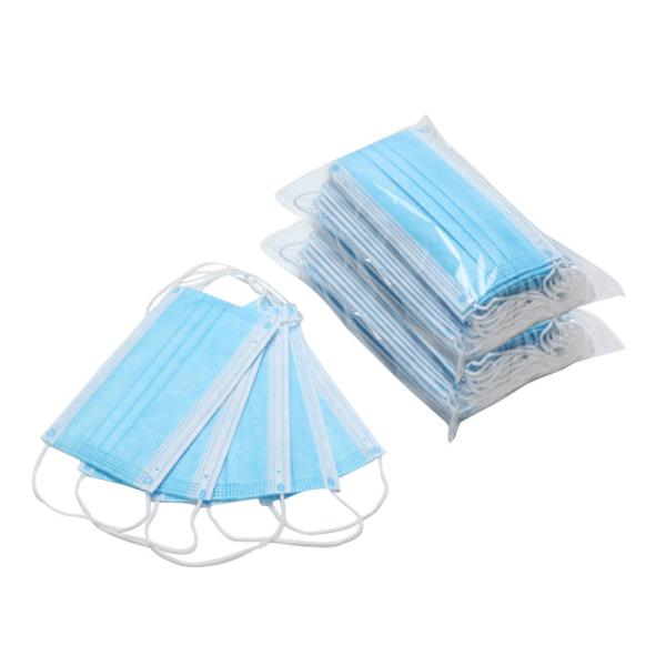 Buy cheap White Blue Disposable Safety Mask Breathable High BFE/PFE Anti Virus from wholesalers