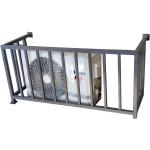 Black Metal Steel Frame Wrought Iron Guardrail Outdoor Staircase OEM