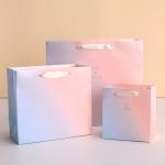 Ribbon Shopping 210GSM Art Gift Custom Printed Paper Bags