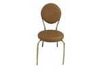 Iron Pipe Leg 37cm 89cm Faux Leather Metal Dining Chairs