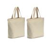 Buy cheap Natural Canvas Tote Bags Large Capacity For Shopping / Promotion / Packing from wholesalers