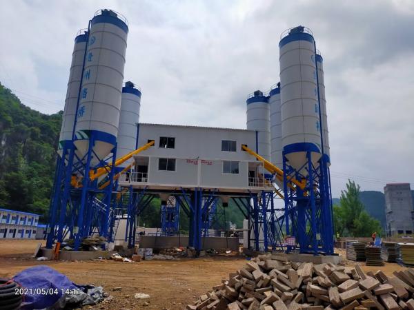 Buy cheap Cement Soil Mixing Plant Hzs180 Concrete Batching Concrete Mixer Machine from wholesalers