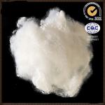 12D*76mm Solid Recycled Polyester Staple Fiber Good Resilience With Silicon