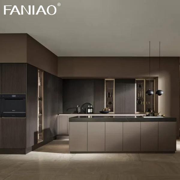 Buy cheap Direct Wholesale Modern Modular Melamine Cabinets Flat Panel Full Overlay Kitchen Cabinets from wholesalers