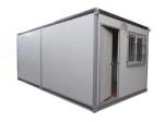 2 Floors Flat Pack Portable Storage Containers Office Center Steel Door With