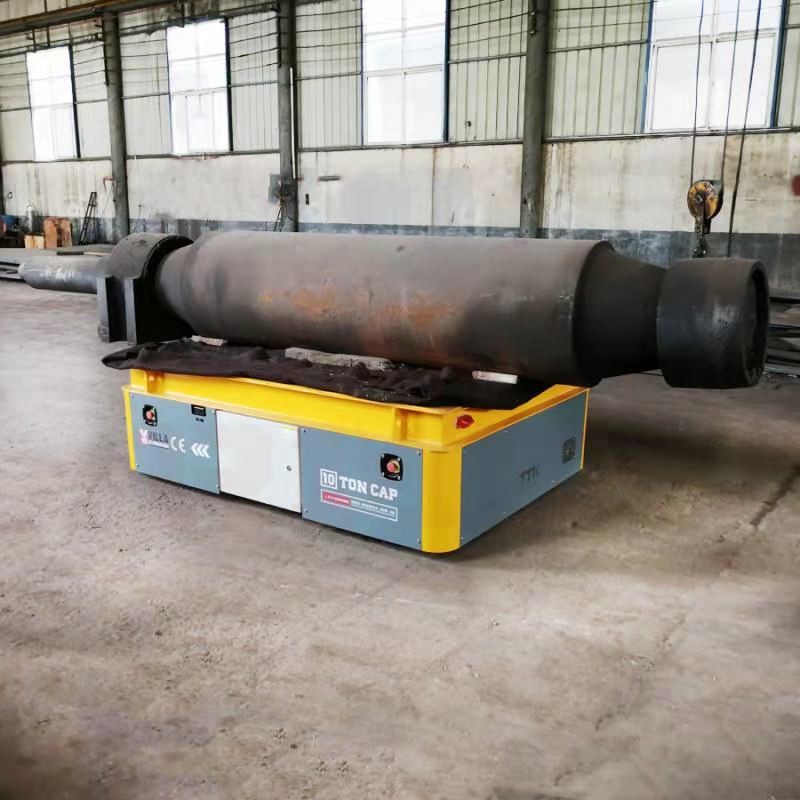 Marble Slab Battery Transfer Trolley Remote Control 10 Tons Material Handling