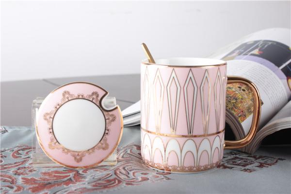Buy cheap Reusable OEM 4pcs 11oz Fine Porcelain Coffee Mugs Set from wholesalers