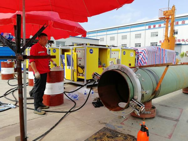 Buy cheap Metal Pipe Cold Cutting Machine / High Safety Pneumatic Pipe Beveler from wholesalers
