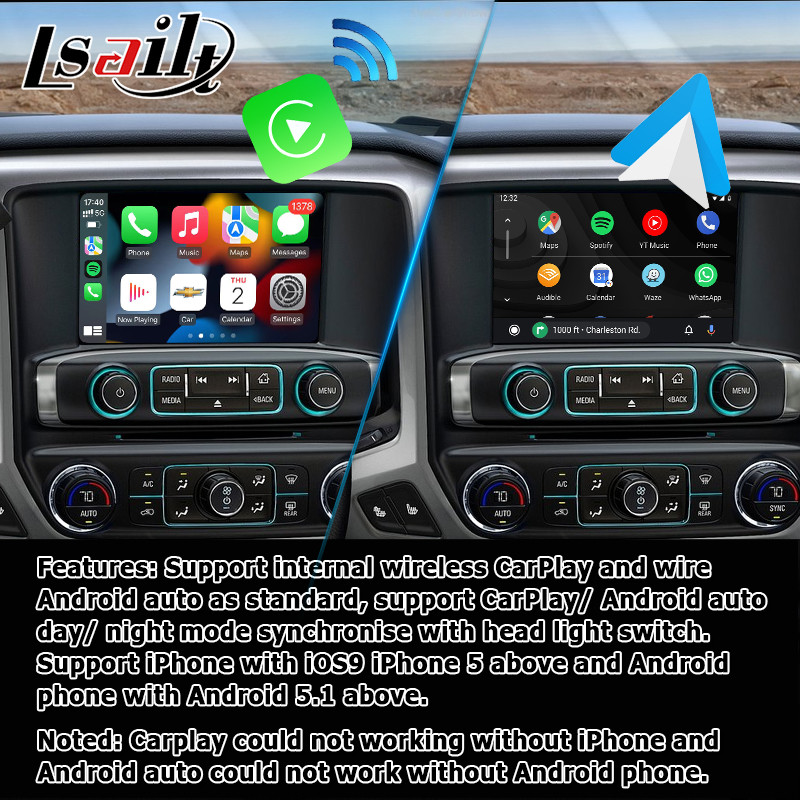 Android 9.0 4+64GB Carplay android auto Box Navigation Video Interface for Chevrolet Silverado