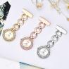 Buy cheap Nurse Pocket Watch Silver Elegant Women Brooch Nurse Watch Fashion Fob Nurse Watch Rose Gold Diamond Pendants Clocks Hot from wholesalers