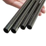 Round Roll Wrapped Carbon Fiber Tube 3K Aging Resistant