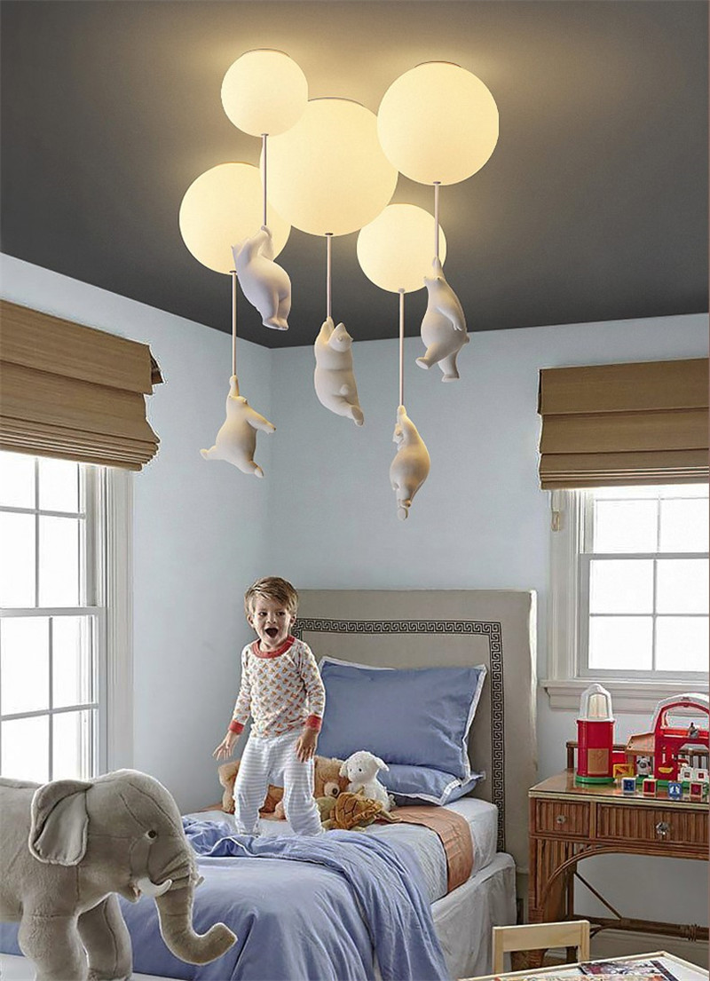 Modern LED Ceiling Lights Warm Cartoon Bear Ceiling lamp for Kids Rooms(WH-MA-135)