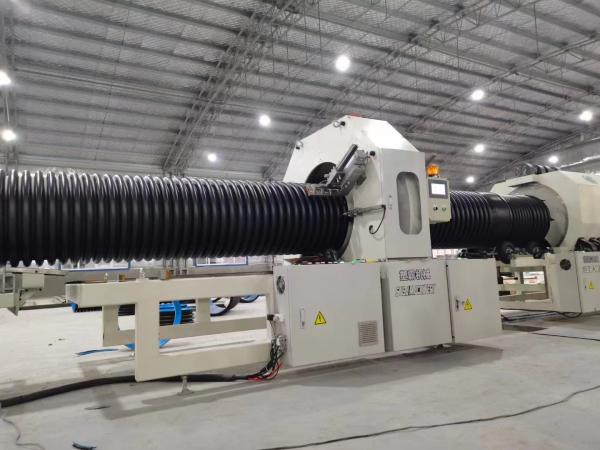 Buy cheap Water Cooling Corrugated Pipe Corrugator ID100 - 630MM HDPE PP Pipe Making Machine from wholesalers