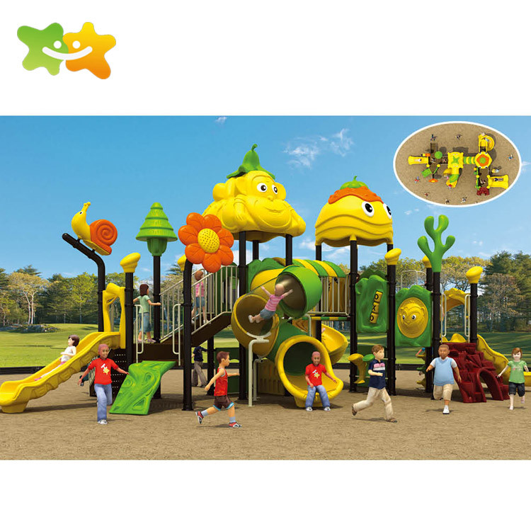 Residential Park Toddler Outdoor Playground Equipment Plastic Slide