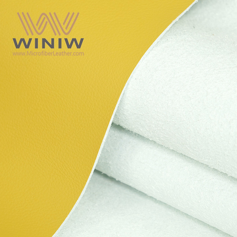 Lemon Yellow Suede Leather Fabric For Sofa Selling Products Suede Leather Sofa