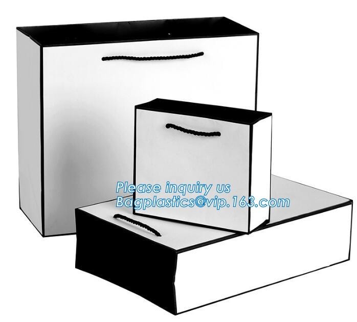 Elegant Embossed For Presents Clothing Wedding Birthday Bridal Baby Shower Paper Gift Bags Modern Fancy Cute Paper Premi