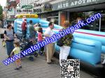 2 Lane Inflatable Bungee Run / Inflatable Sport Games Bungee Run For Children