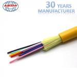 Indoor Distribution Fiber Optic Accessories GJFJV Fiber Optic Cable LSZH Yellow
