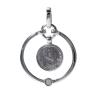 Buy cheap Movable Meteorite 925 Sterling Silver Round Pendant Muonionalusta from wholesalers