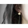 Buy cheap Japan Imported High Quality Silver And 14K Gold Allergy Free Earring Studs Simple Long Earrings from wholesalers