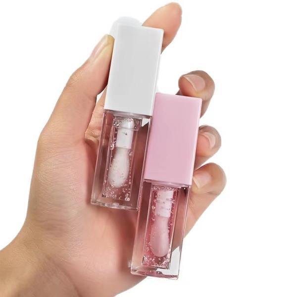 Buy cheap High Shine Non Sticky Lip Gloss Hydrating Lustrous Clear Lip Plumper Oil from wholesalers