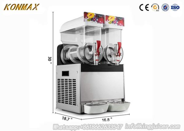 Buy cheap 15L Double Bowl 700W Frozen Drink Maker For Ice Slushies , Long Life Time from wholesalers