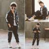 Buy cheap Fashion Boys Streetwear,Teens Good Quality Clothing Set loose Jacket +Trouser, fast street Brand for Kids from wholesalers
