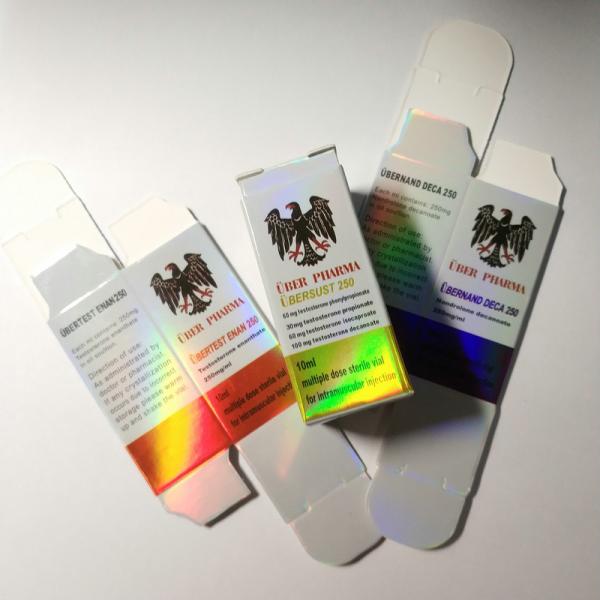 Buy cheap Collapsible Holographic 300g/M2 Printed Cardboard Boxes For 10ml Bottle from wholesalers